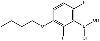 3-丁氧基-2,6-二氟苯基硼酸, 849062-15-3, 结构式
