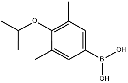 3,5-DIMETHYL-4-ISOPROPOXYPHENYLBORONIC & 化学構造式