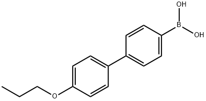 4-(4'-プロポキシフェニル)フェニルボロン酸 化学構造式