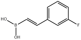 trans-2-(3-Fluorophenyl)vinylboronic acid Struktur