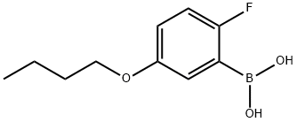5-ブトキシ-2-フルオロフェニルボロン酸 化学構造式