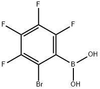 2-Bromo-3,4,5,6-tetrafluorophenylboronic  acid Struktur