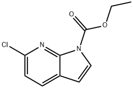 6-氯-1H-吡咯并[2,3-B]吡啶-1-甲酸乙酯, 849068-50-4, 结构式