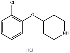 4-(2-CHLOROPHENOXY)PIPERIDINE HYDROCHLORIDE Structure