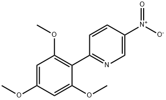 2-(2,4,6-トリメトキシフェニル)-5-ニトロピリジン 化学構造式