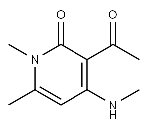 3-acetyl-1,6-dimethyl-4-(methylamino)-2-pyridone|