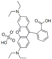 9-(2-carboxyphenyl)-3,6-bis(diethylamino)xanthylium hydrogen sulphate Structure