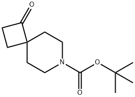 3-オキソ-7-アザスピロ[3.5]ノナン-7-カルボン酸 TERT-ブチルエステル 化学構造式