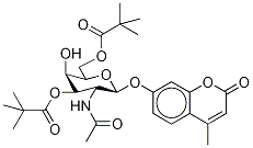 4-Methylumbelliferyl 2-Acetamido-2-deoxy-3,6-dipivaloyl--D-galactopyranoside Structure