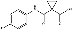 1-(4-Fluorophenylcarbamoyl)cyclopropanecarboxylic acid Struktur