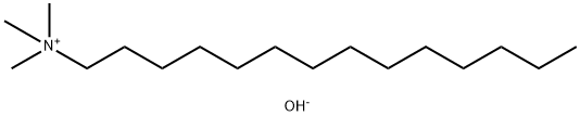 N,N,N-三甲基十四烷-1-氢氧化铵 结构式