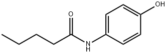 N-(4-ヒドロキシフェニル)ペンタンアミド 化学構造式