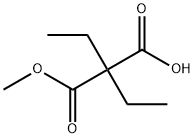 ethyl hydrogen diethylmalonate Struktur