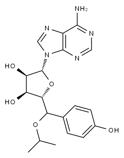 p-Hydroxyphenylisopropyladenosine,84930-20-1,结构式