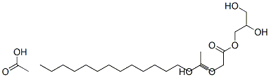 甘油硬脂酸酯二乙酸酯, 84931-78-2, 结构式