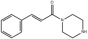 (E)-3-苯基-1-(哌嗪-1-基)丙-2-烯-1-酮 结构式