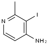 3-碘-2-甲基吡啶-4-胺 结构式