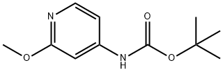 (2-メトキシ-ピリジン-4-イル)-カルバミン酸 TERT-ブチル エステル 化学構造式