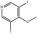 3,5-ジヨード-4-メトキシピリジン 化学構造式