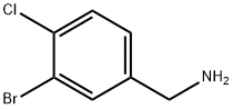 (3-ブロモ-4-クロロフェニル)メタンアミン 化学構造式