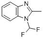 1-(ジフルオロメチル)-2-メチル-1H-ベンゾイミダゾール 化学構造式