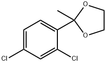 2-(2,4-dichlorophenyl)-2-methyl-1,3-dioxolane 结构式