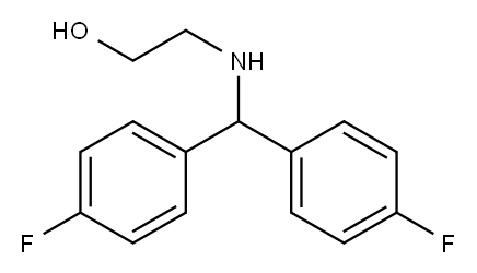2-[[bis(4-fluorophenyl)methyl]amino]ethanol Structure