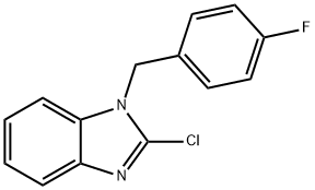 1-(4-氟苄基)-2-氯苯并咪唑, 84946-20-3, 结构式