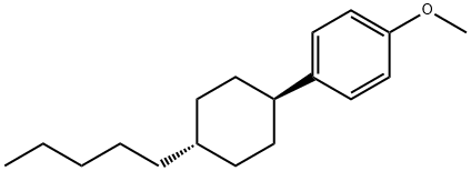 反式-4-(4-正戊基环己基)-1-苯甲醚, 84952-30-7, 结构式
