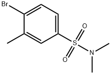 4-溴-N,N,3-三甲基苯磺酰胺 结构式