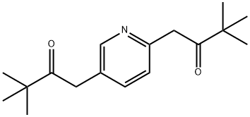 2,5-BIS(3,3-DIMETHYL-2-OXOBUTYL)PYRIDINE, 84960-23-6, 结构式