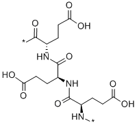 ポリグルタミン酸 化学構造式