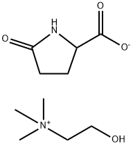 (2-hydroxyethyl)trimethylammonium 5-oxo-DL-prolinate 结构式