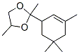 2,4-dimethyl-2-(3,5,5-trimethyl-2-cyclohexen-1-yl)-1,3-dioxolane 结构式