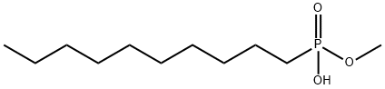methyl hydrogen decylphosphonate Structure