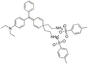 [4-[4-(diethylamino)benzhydrylidene]cyclohexa-2,5-dien-1-ylidene]diethylammonium toluene-p-sulphonate Structure