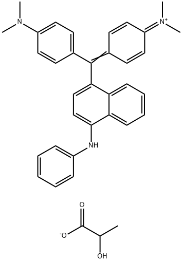 [4-[alpha-(4-anilino-1-naphthyl)-4-(dimethylamino)benzylidene]cyclohexa-2,5-dien-1-ylidene]dimethylammonium lactate 结构式