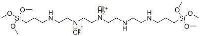 N-(10,10-dimethoxy-11-oxa-3,6-diaza-10-siladodec-1-yl)-N'-[2-[[3-(trimethoxysilyl)propyl]amino]ethyl]ethane-1,2-diammonium dichloride Structure