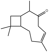 2,6,10,10-tetramethylbicyclo[7.2.0]undec-5-en-3-one 结构式