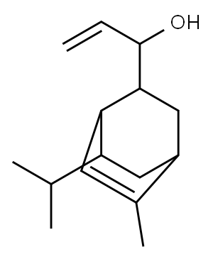 7-isopropyl-5-methyl-alpha-vinylbicyclo[2.2.2]oct-5-ene-2-methanol Structure