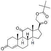 21-hydroxypregn-4-ene-3,11,20-trione 21-pivalate 结构式