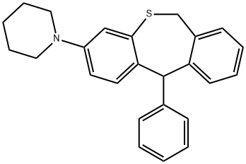11-Phenyl-3-piperidino-6,11-dihydrodibenzo(b,e)thiepin 结构式