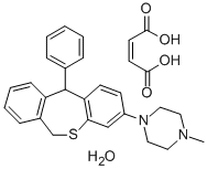 Piperazine, 1-(6,11-dihydro-11-phenyldibenzo(b,e)thiepin-3-yl)-4-methy l-, (Z)-2-butenedioate (1:1), hydrate 结构式