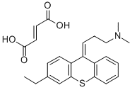 3-Ethyl-9-(3-dimethylaminopropylidene)thioxanthene hydrogen fumarate 结构式
