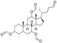3,7,12-triformoxycholan-24-al 结构式