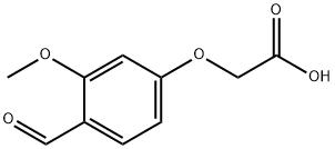 (4-ホルミル-3-メトキシフェノキシ)酢酸 化学構造式