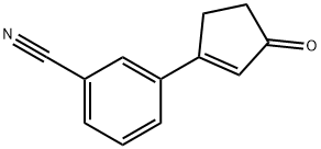 3-(3-OXO-CYCLOPENT-1-ENYL)-BENZONITRILE Struktur