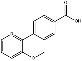 4-(3-Methoxypyridin-2-yl)benzoic acid Struktur