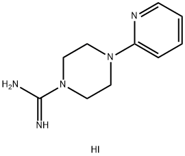4-ピリジン-2-イルピペラジン-1-カルボキシイミドアミドよう化水素酸塩 化学構造式