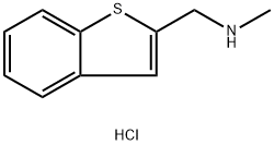 1-(1-苯并噻吩-2-基)-N-甲基-甲胺盐酸盐, 849776-43-8, 结构式